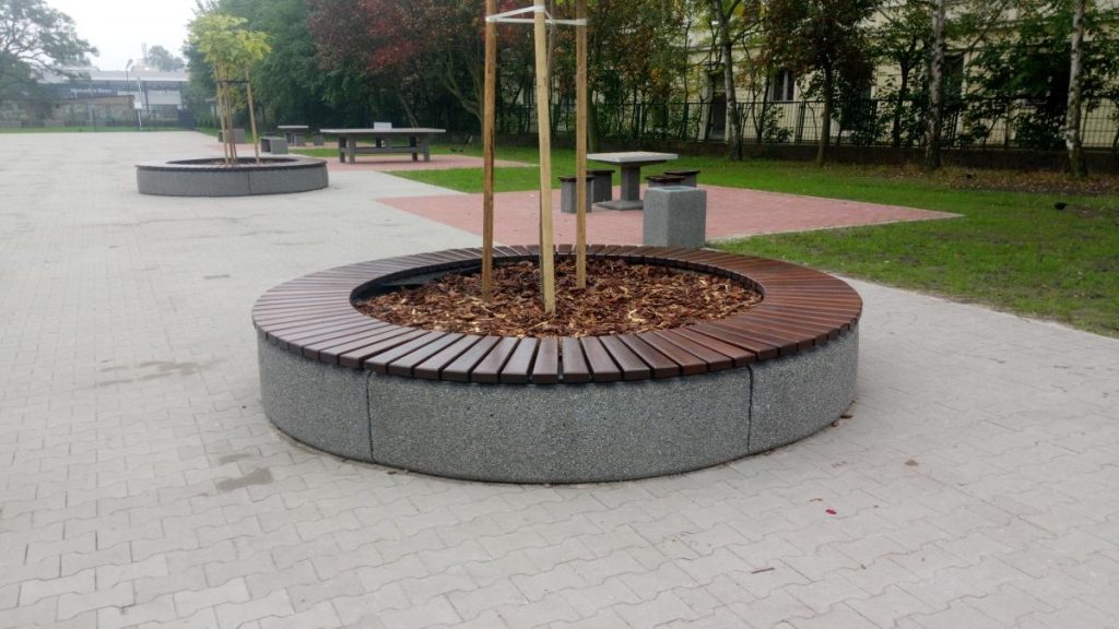 Concrete benches Poznań