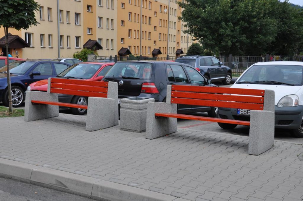 Concrete benches Węgierska Górka