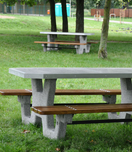 betonowe stoły rekreacyjne