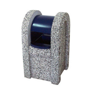 Kosz betonowy z daszkiem „szafka” 40l. kod: 123