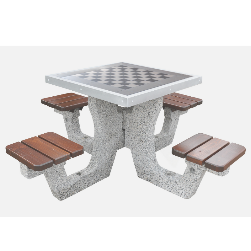 Betonowy stół do gry w szachy/chińczyka kod: 505