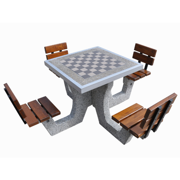 Betonowy stół do gry w szachy/chińczyka kod: 513B