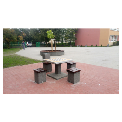 Betonowy stół do gry w szachy/chińczyka kod: 514