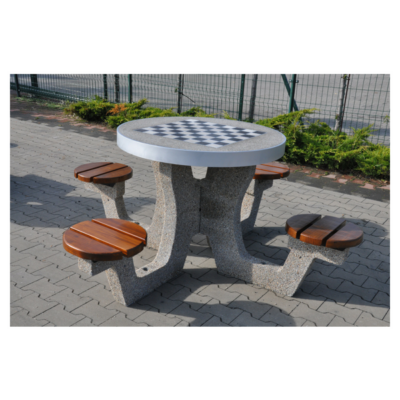 Betonowy stół do gry w szachy/chińczyka kod: 520