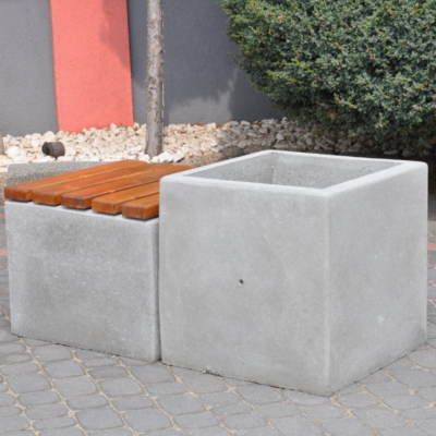 Donica betonowa kwadratowa 60x60x60 kod: 231A