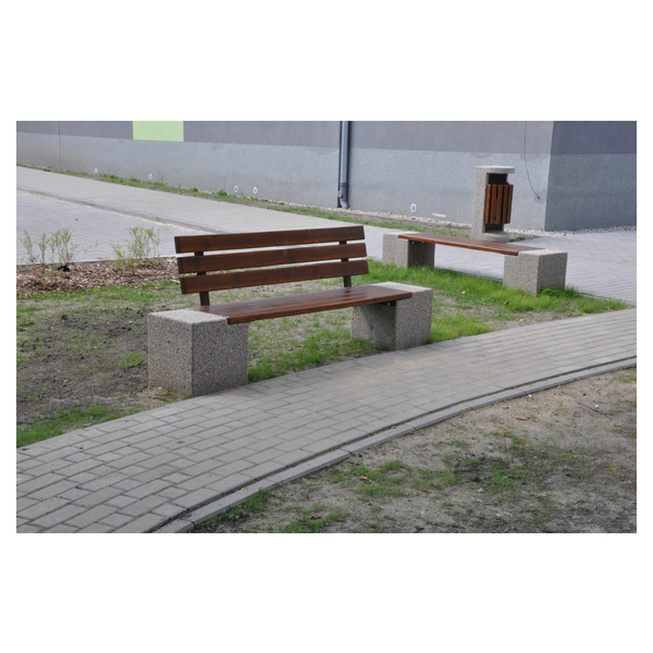 Ławka betonowa 200×40 wys. 80 kod: 429