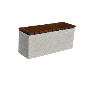 Ławka betonowa 125×41 wys. 45 kod: 451