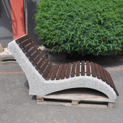 Leżak betonowy z listwami kod: 459B