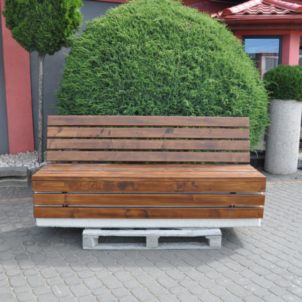 Ławka betonowa 150×50 wys. 100 kod: 458