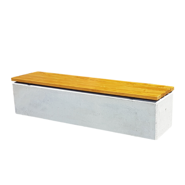 Ławka z betonu archit. 200×50 wys. 48 kod: 473B