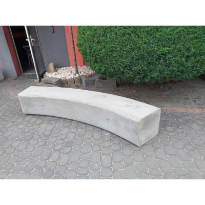 Ławka betonowa łukowa 230×40 wys. 40 kod: 474