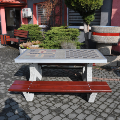 Betonowy stół do gry w szachy/chińczyka kod: 527